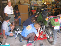 wrenching in the garage